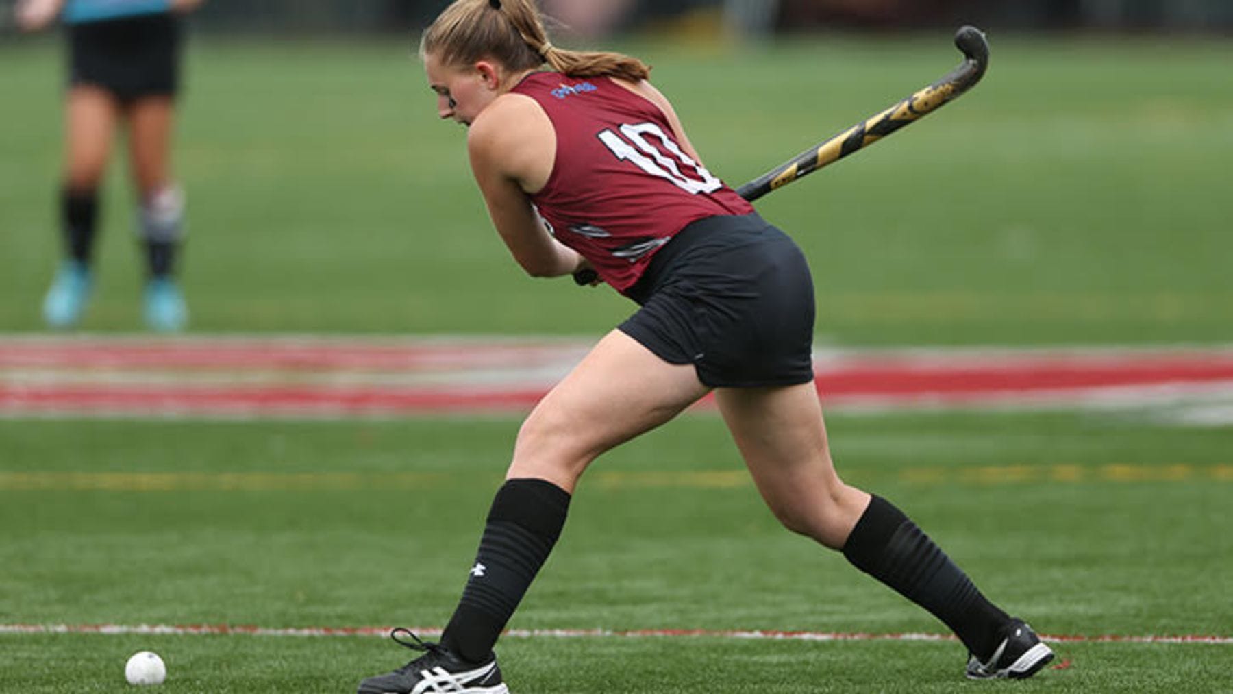 Allison Buffenbarger playing field hockey