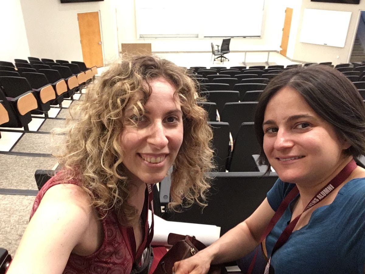 Jaime Madrigano and Tina Zottoli at Alumni Weekend 2018