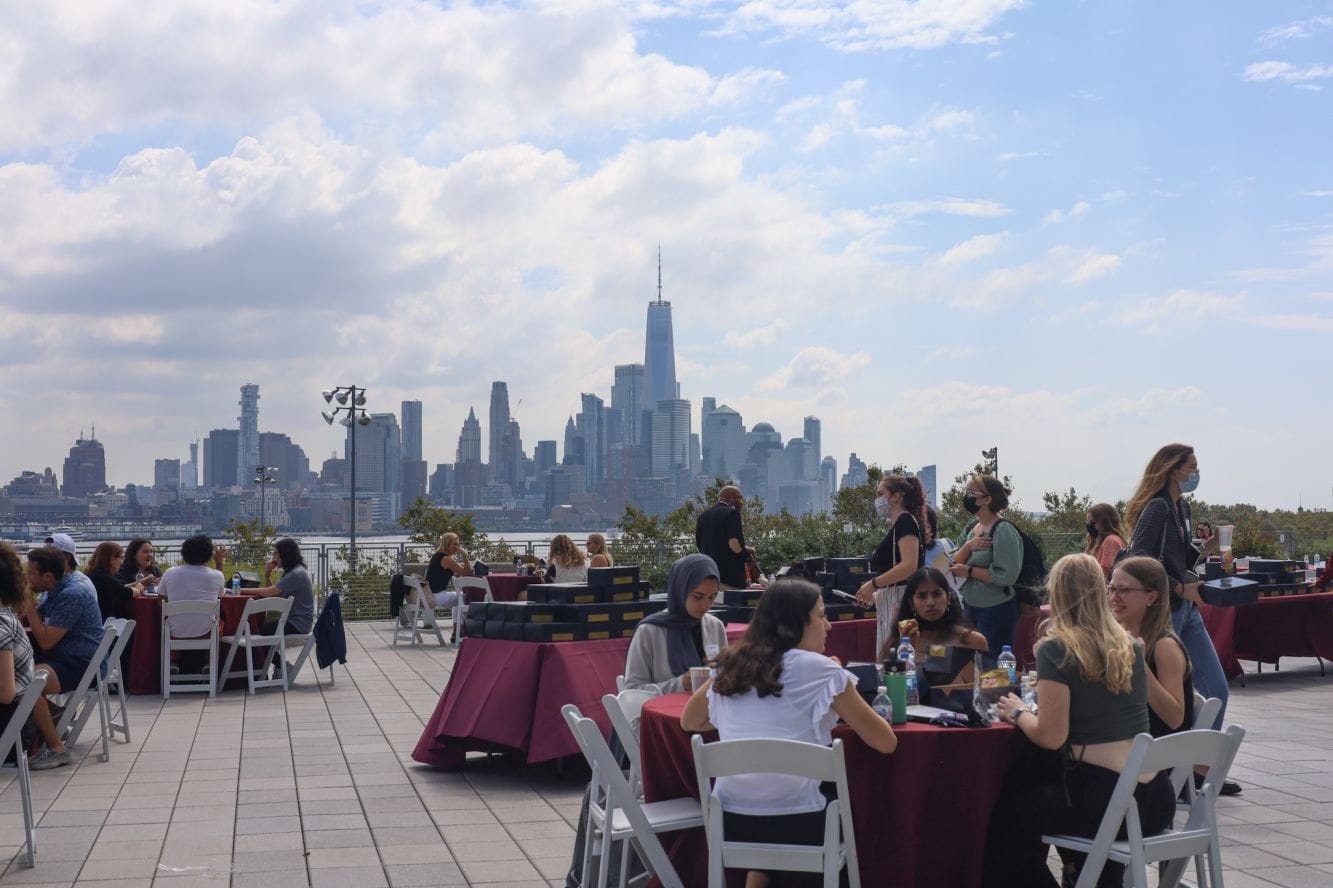 Lunch outside at the 2021 LeadHERship Conference