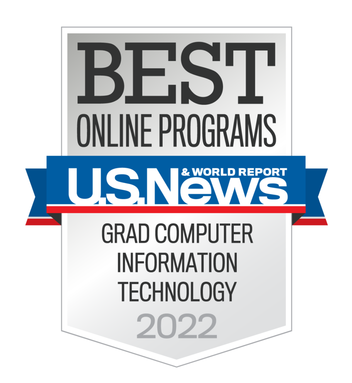 Best Online Programs 2022 - Grad Computer Info Technology Badge
