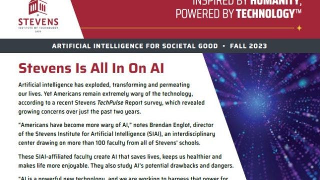 Presidential News Brief - Fall 2023: Stevens Is All In On AI